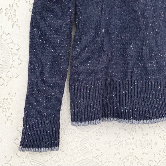 Patagonia Ranchito Hoodie sweater Navy Blue Wool Blend Knit - Picture 7 of 10